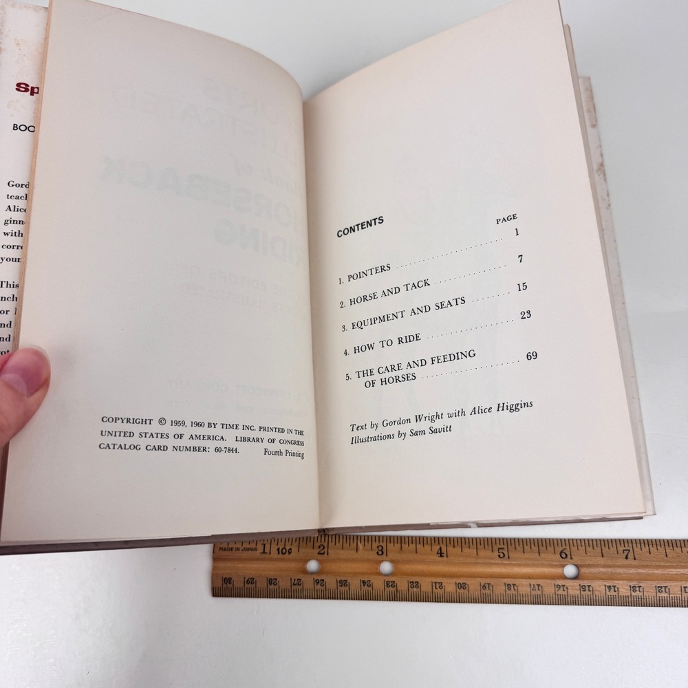 Vtg 1960 4th Print Sports Illustrated Book of Horseback Riding Hardcover READ - Picture 8 of 11